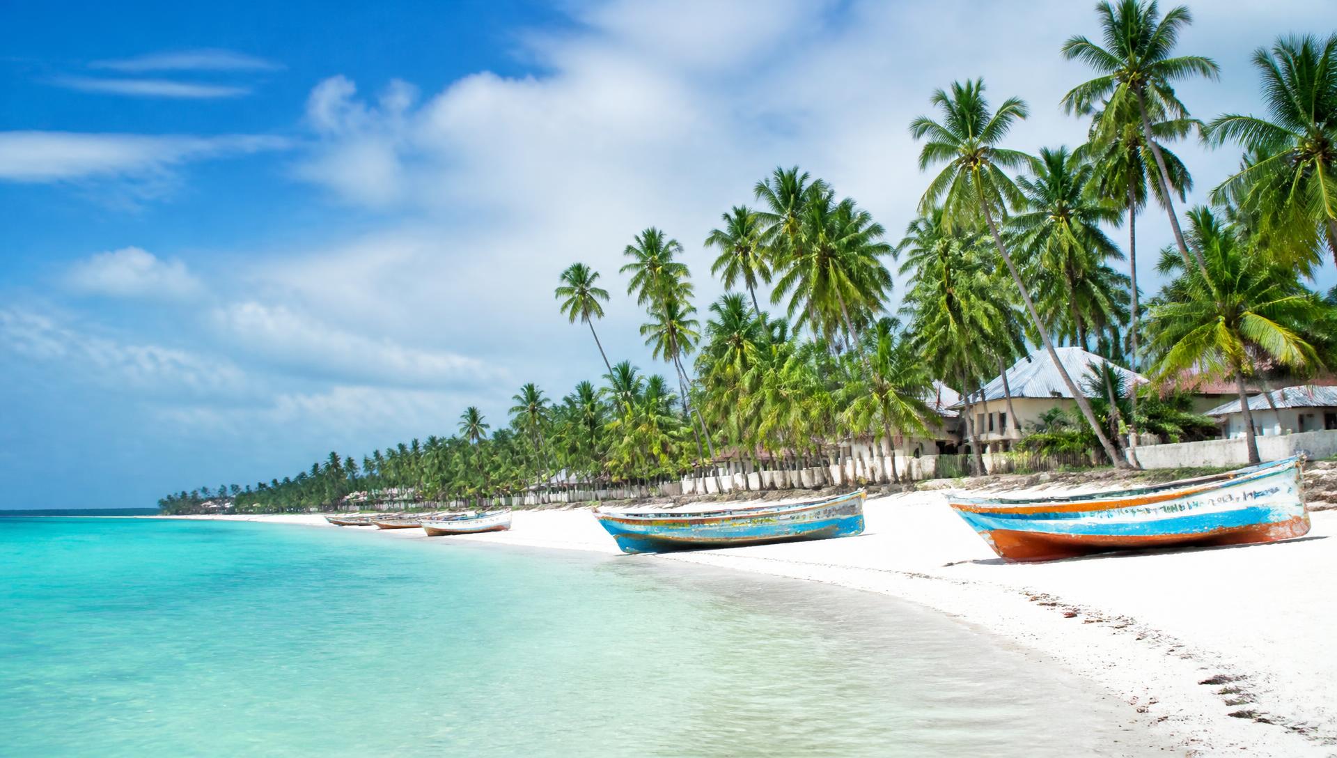 The coastline of Kiwengwa, Zanzibar